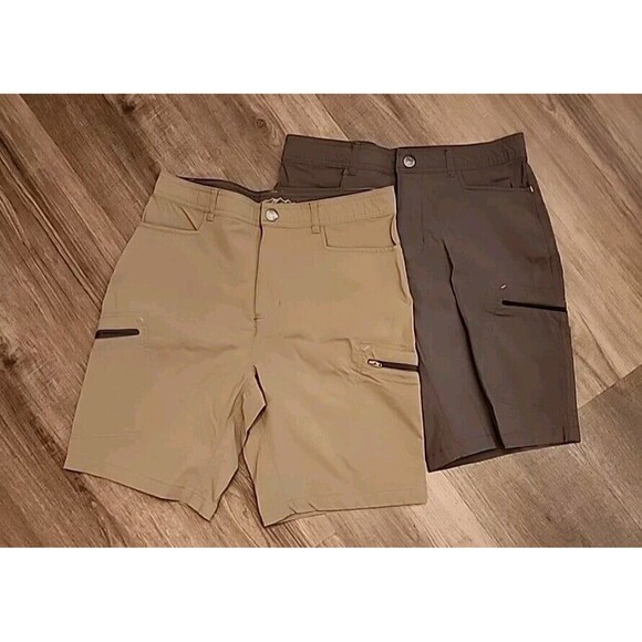 rugged elements Other - Rugged Elements Mens Youth Shorts Size 16 Lot Of 2  Tan and Dark Grey Cargo
